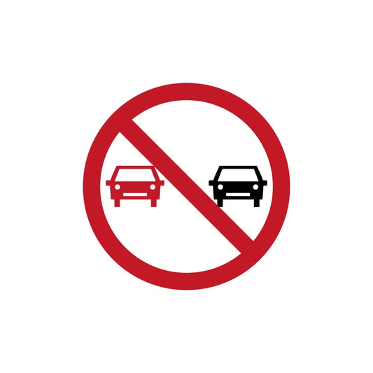 No Overtaking (round)