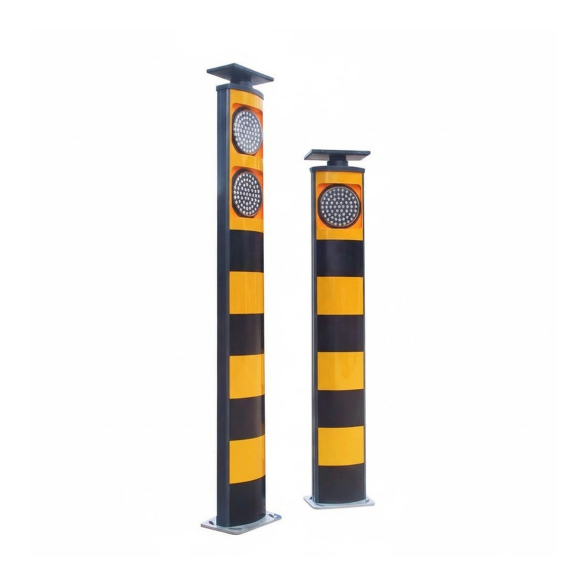 Solar Flashing Warning Bollard