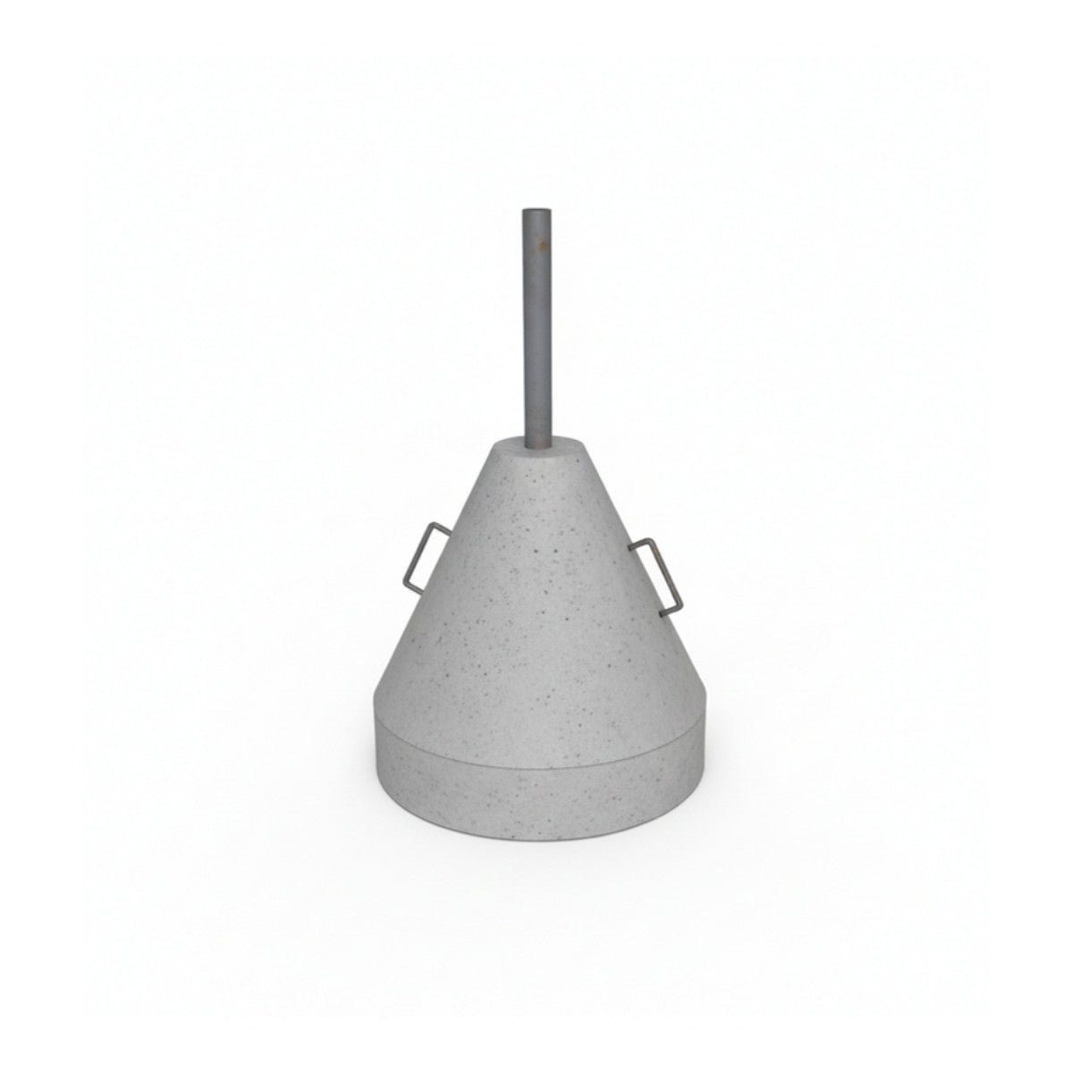 Portable Concrete Sign Base with Post