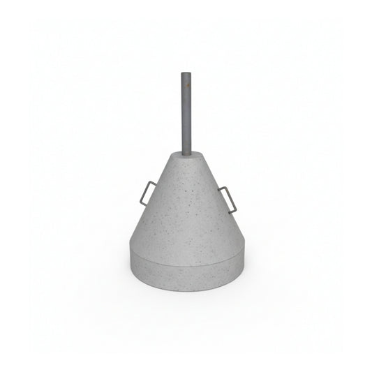 Portable Concrete Sign Base with Post